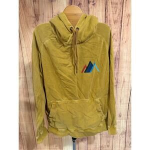 AE American Eagle Outfitters Vintage Wash Mustard Yellow Hood Mountain Size M